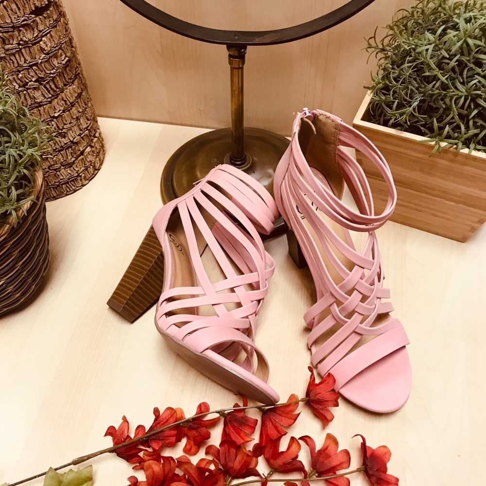 Blush pink heels